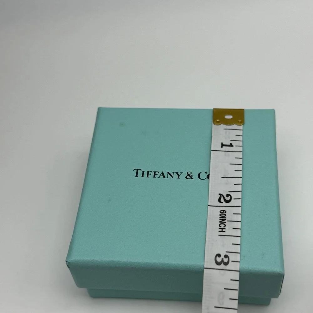 EMPTY Tiffany & Co Blue Jewelry Gift Box with Cotton Filling 3